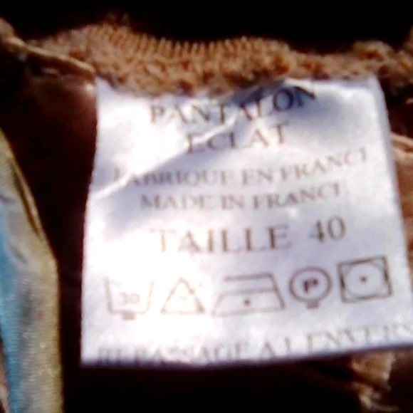 Out of This World Satan Pants Made in France .Cream .NWOT